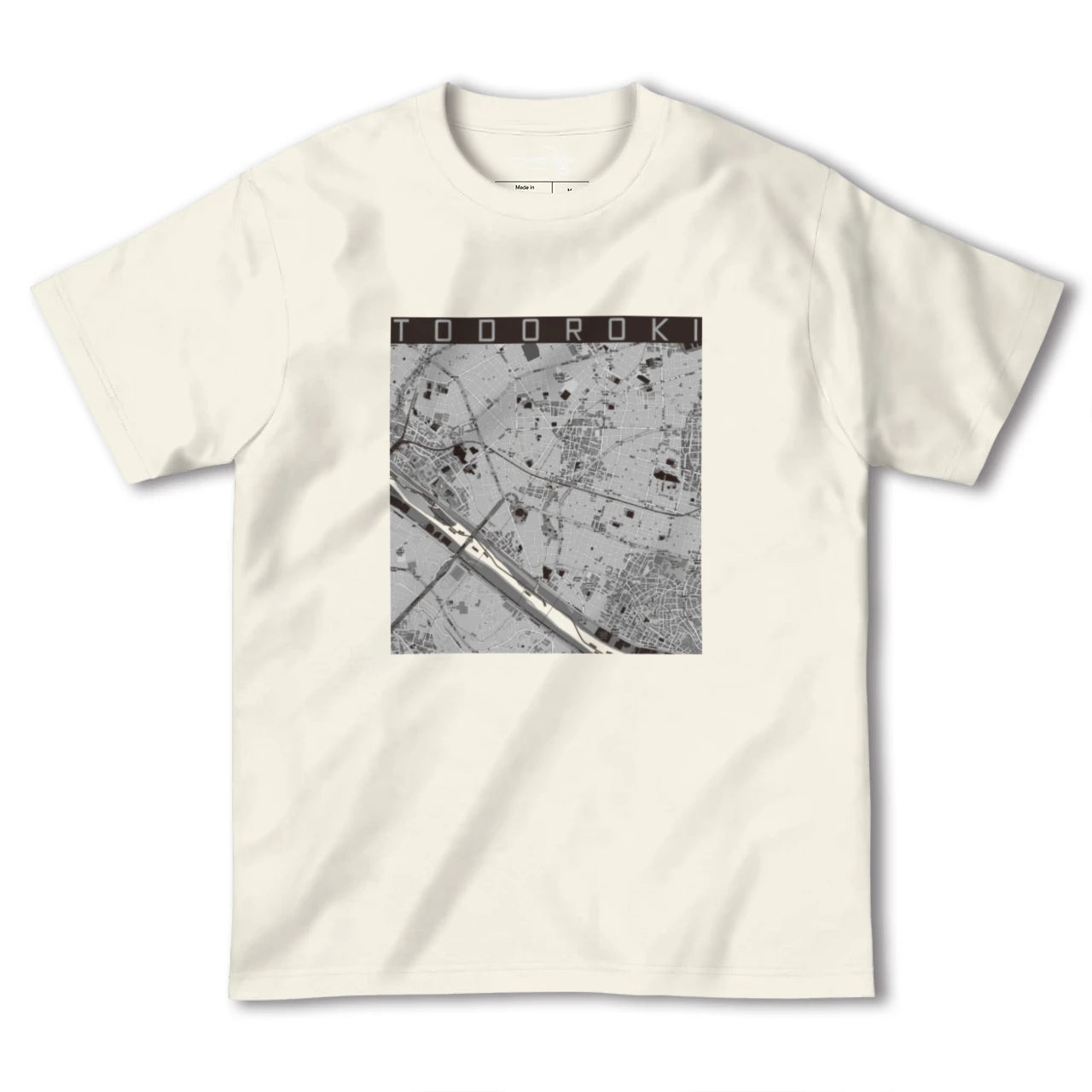 【等々力（東京都）】地図柄ヘビーウェイトTシャツ