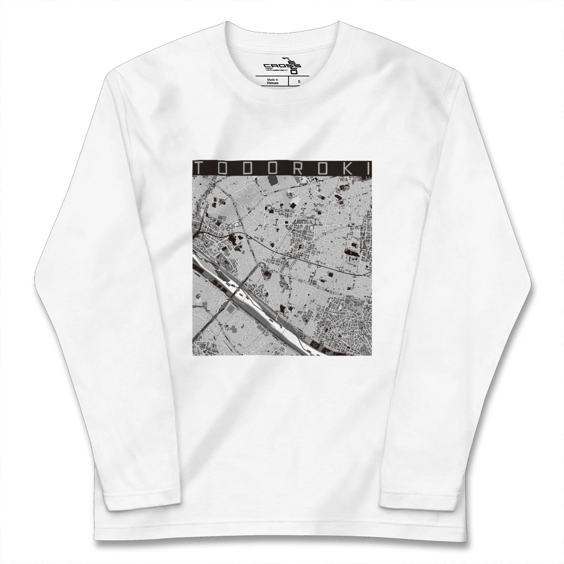 【等々力（東京都）】地図柄ロングスリーブTシャツ