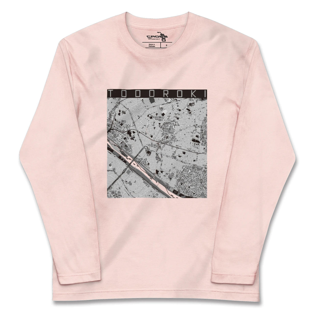 【等々力（東京都）】地図柄ロングスリーブTシャツ