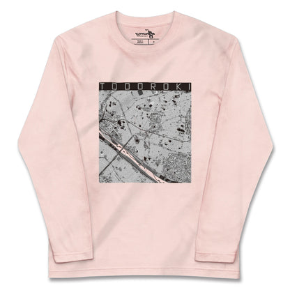 【等々力（東京都）】地図柄ロングスリーブTシャツ