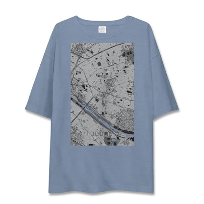 【等々力（東京都）】地図柄ビッグシルエットTシャツ