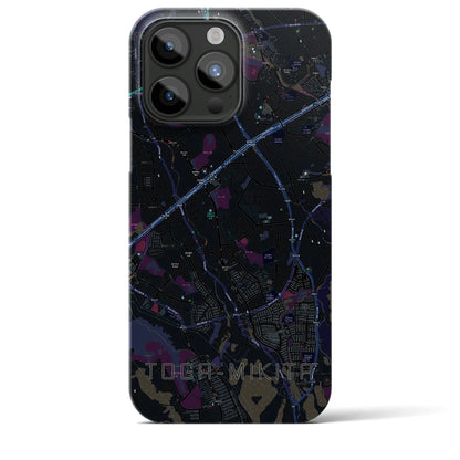 【栂・美木多（大阪府）】地図柄iPhoneケース（バックカバータイプ）