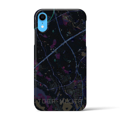 【栂・美木多（大阪府）】地図柄iPhoneケース（バックカバータイプ）