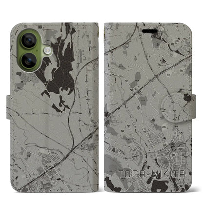 【栂・美木多（大阪府）】地図柄iPhoneケース（手帳タイプ）