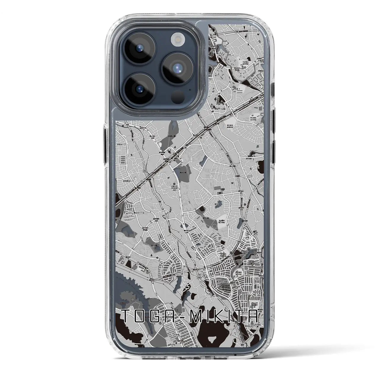 【栂・美木多（大阪府）】地図柄iPhoneケース（MagSafeタイプ）