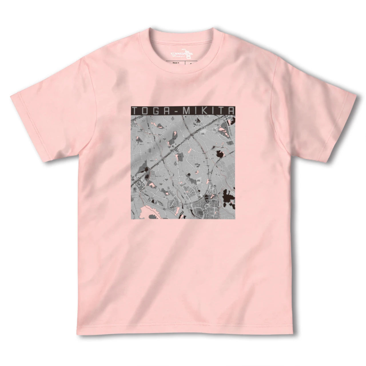 【栂・美木多（大阪府）】地図柄ヘビーウェイトTシャツ