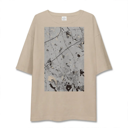 【栂・美木多（大阪府）】地図柄ビッグシルエットTシャツ