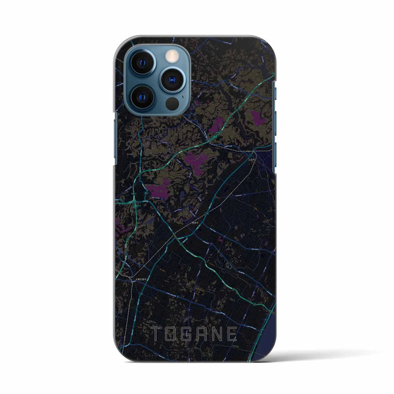 【東金（千葉県）】地図柄iPhoneケース（バックカバータイプ）