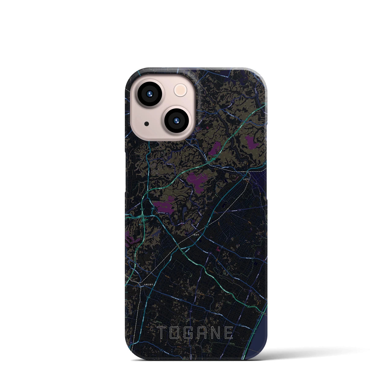 【東金（千葉県）】地図柄iPhoneケース（バックカバータイプ）