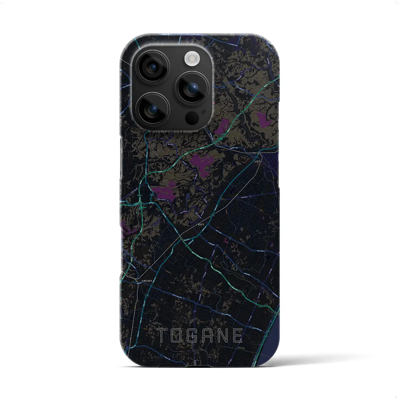 【東金（千葉県）】地図柄iPhoneケース（バックカバータイプ）
