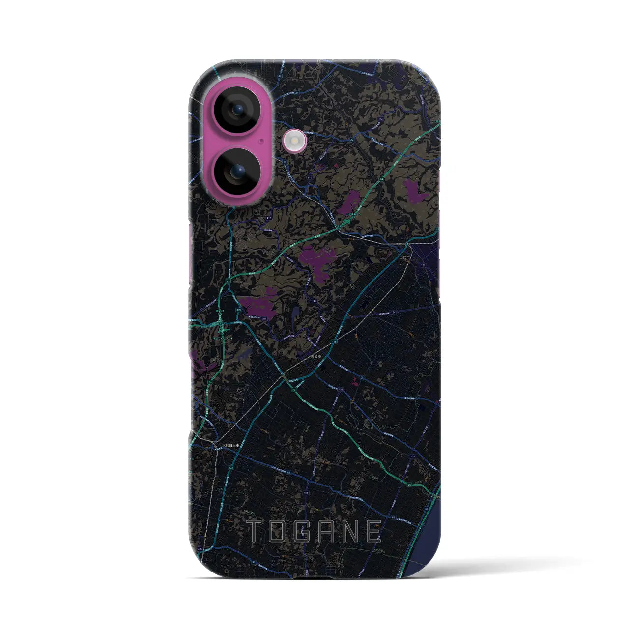【東金（千葉県）】地図柄iPhoneケース（バックカバータイプ）