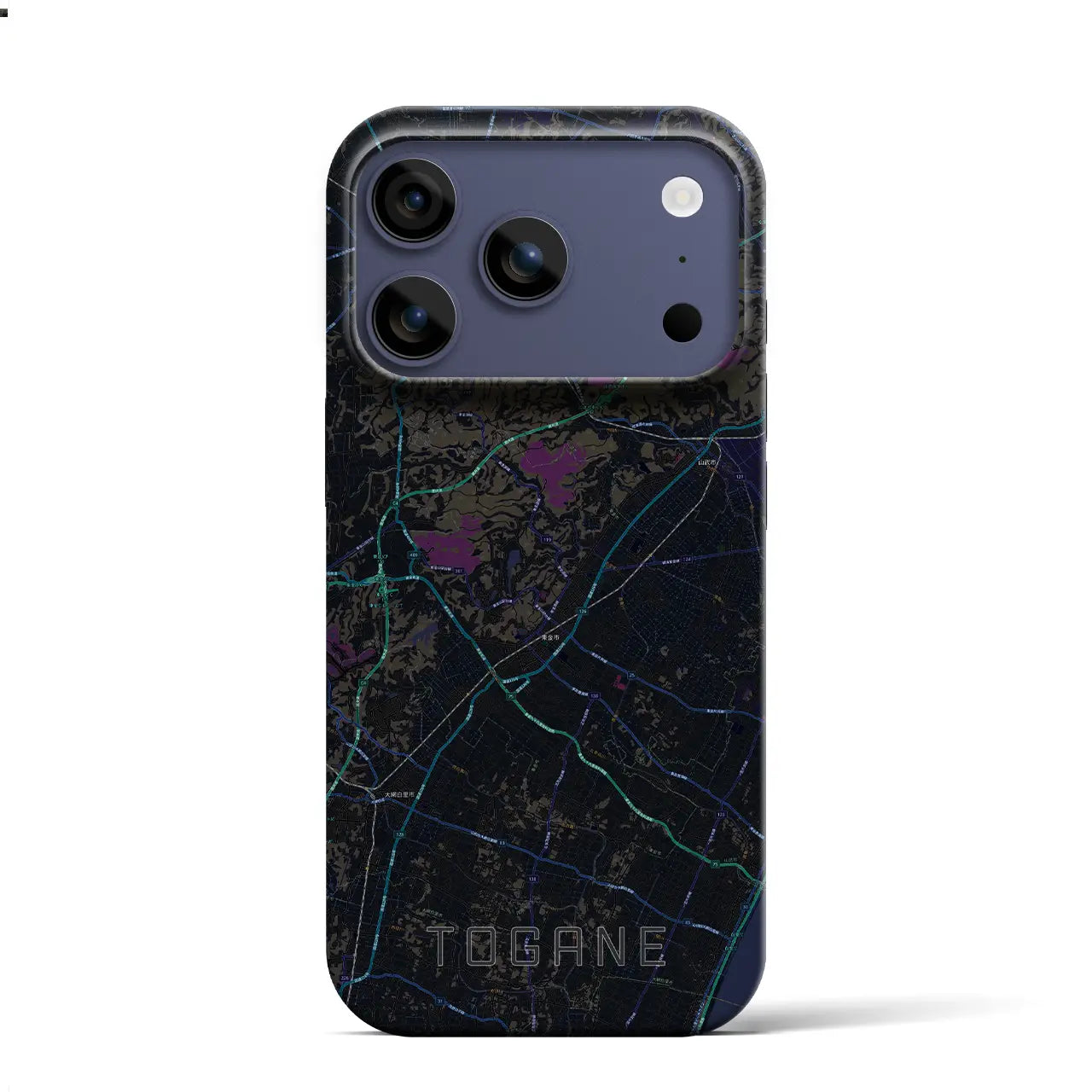 【東金（千葉県）】地図柄iPhoneケース（バックカバータイプ）