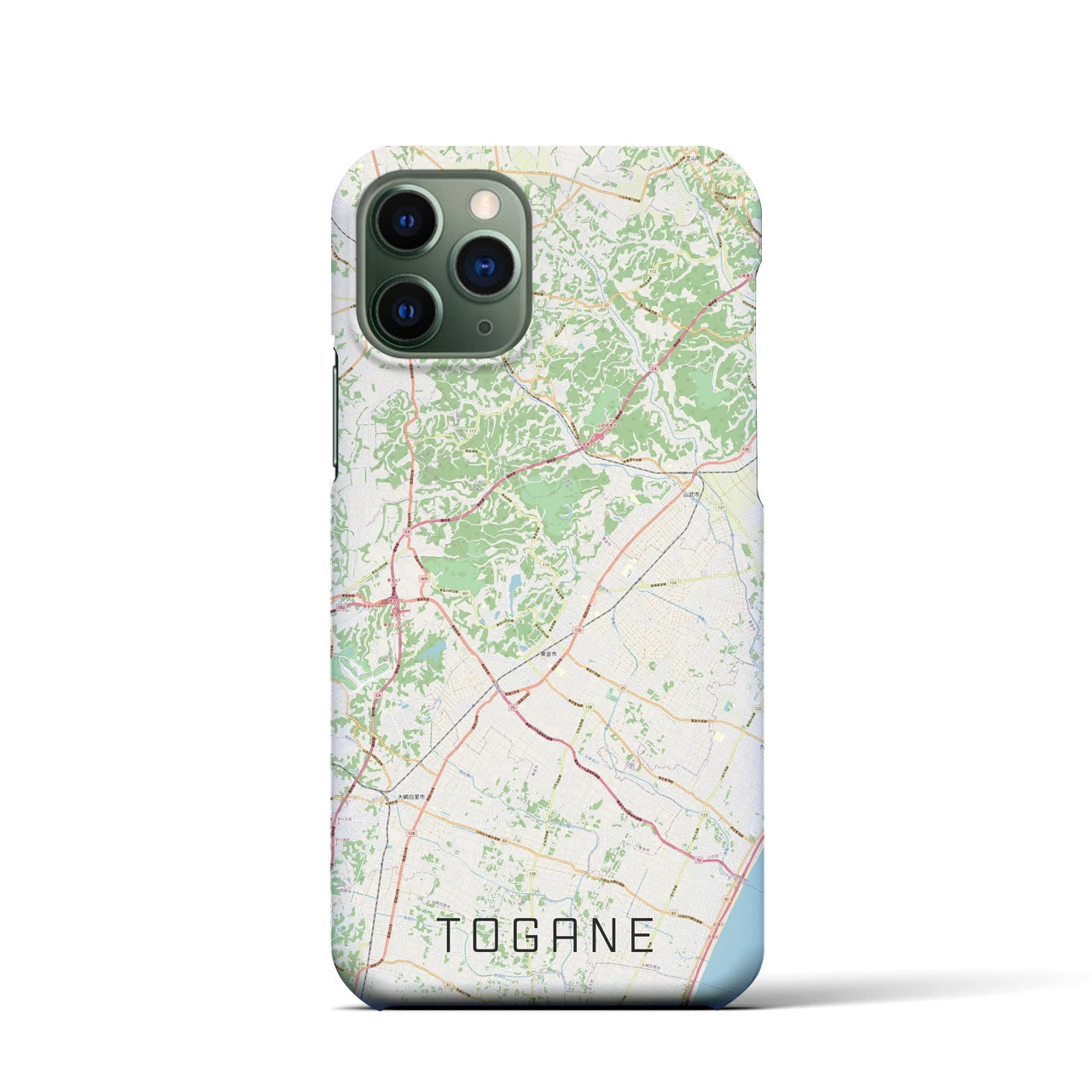【東金（千葉県）】地図柄iPhoneケース（バックカバータイプ）