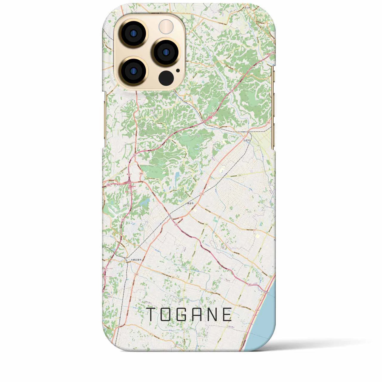 【東金（千葉県）】地図柄iPhoneケース（バックカバータイプ）