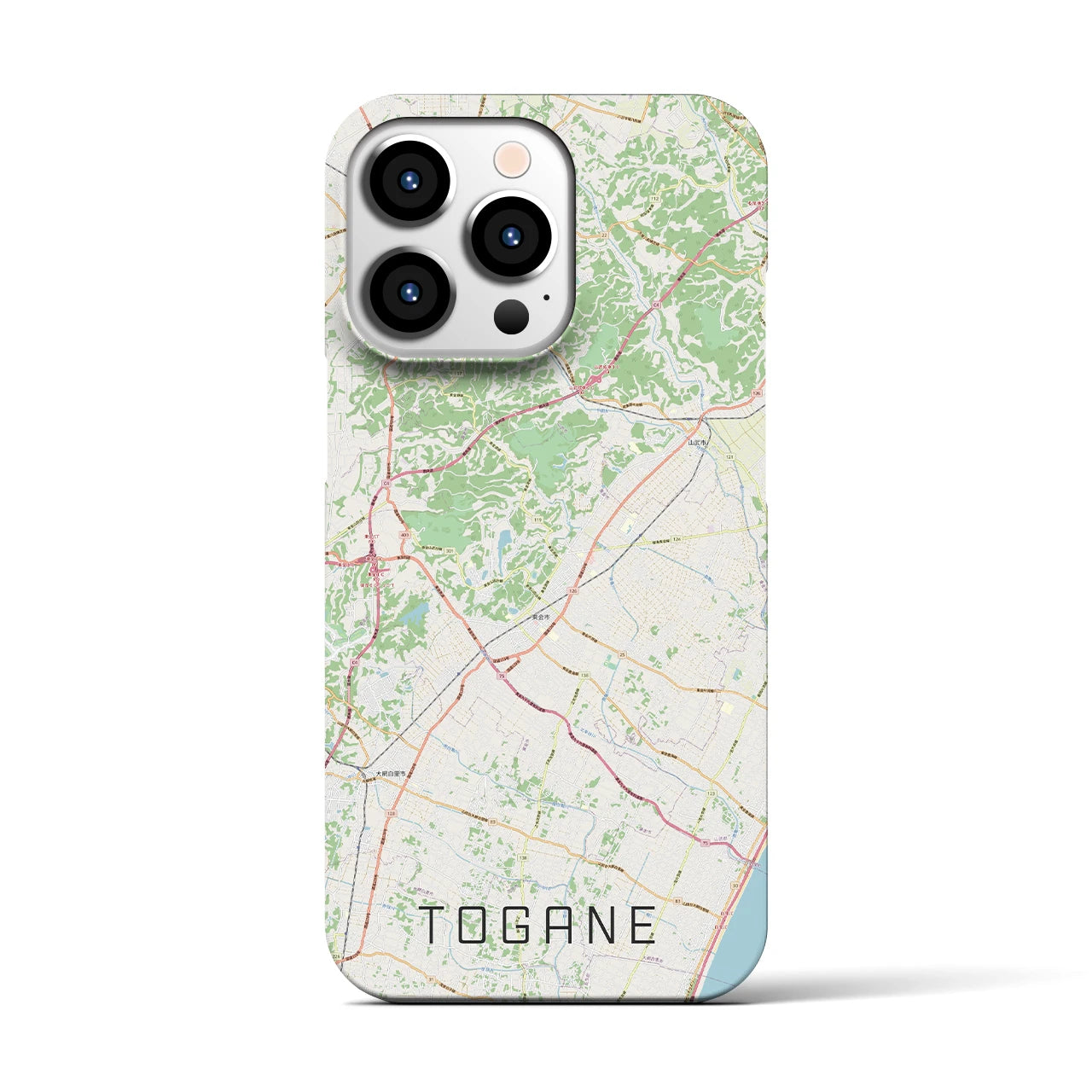 【東金（千葉県）】地図柄iPhoneケース（バックカバータイプ）