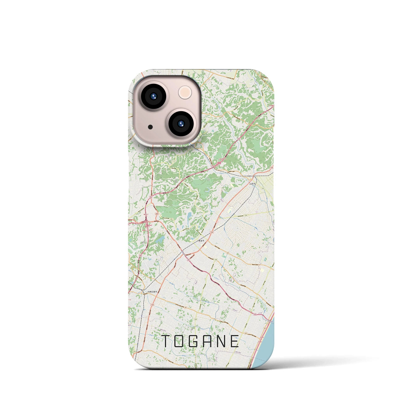 【東金（千葉県）】地図柄iPhoneケース（バックカバータイプ）
