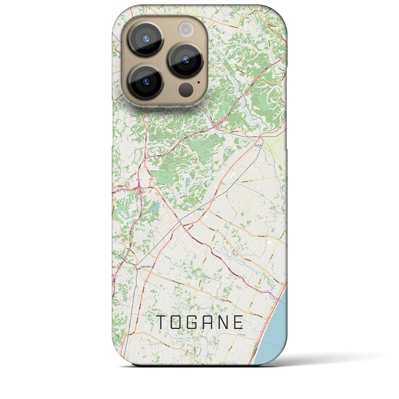 【東金（千葉県）】地図柄iPhoneケース（バックカバータイプ）