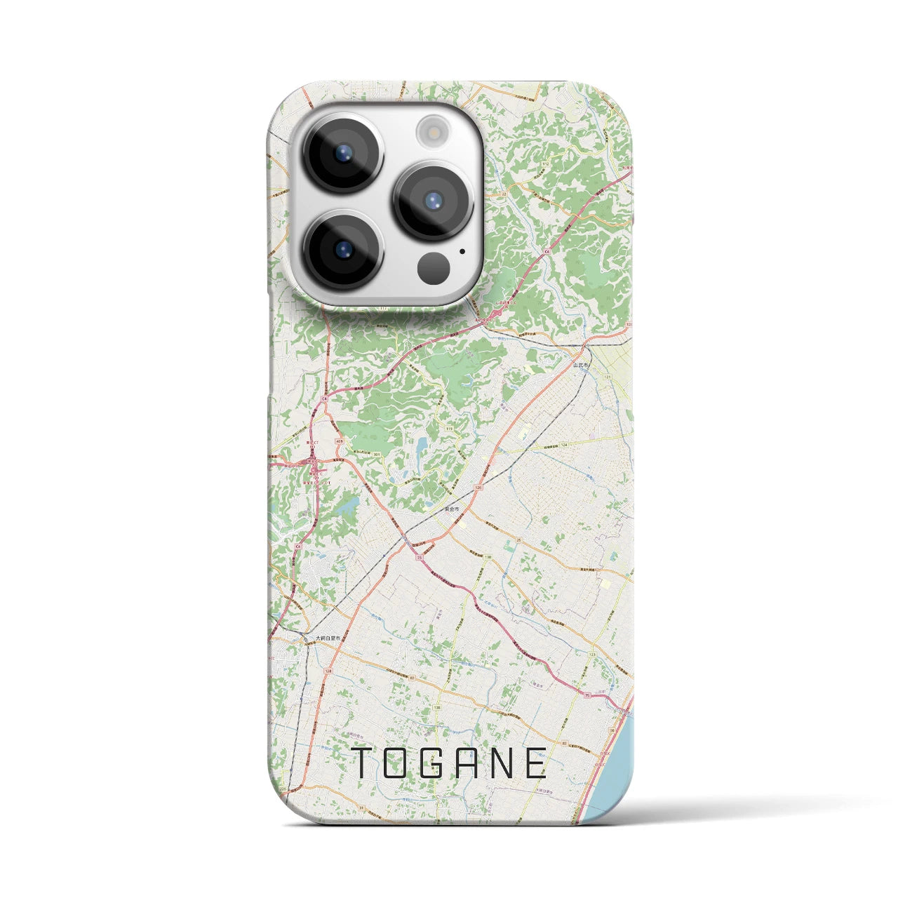 【東金（千葉県）】地図柄iPhoneケース（バックカバータイプ）