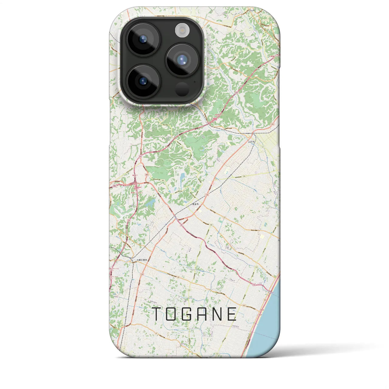 【東金（千葉県）】地図柄iPhoneケース（バックカバータイプ）