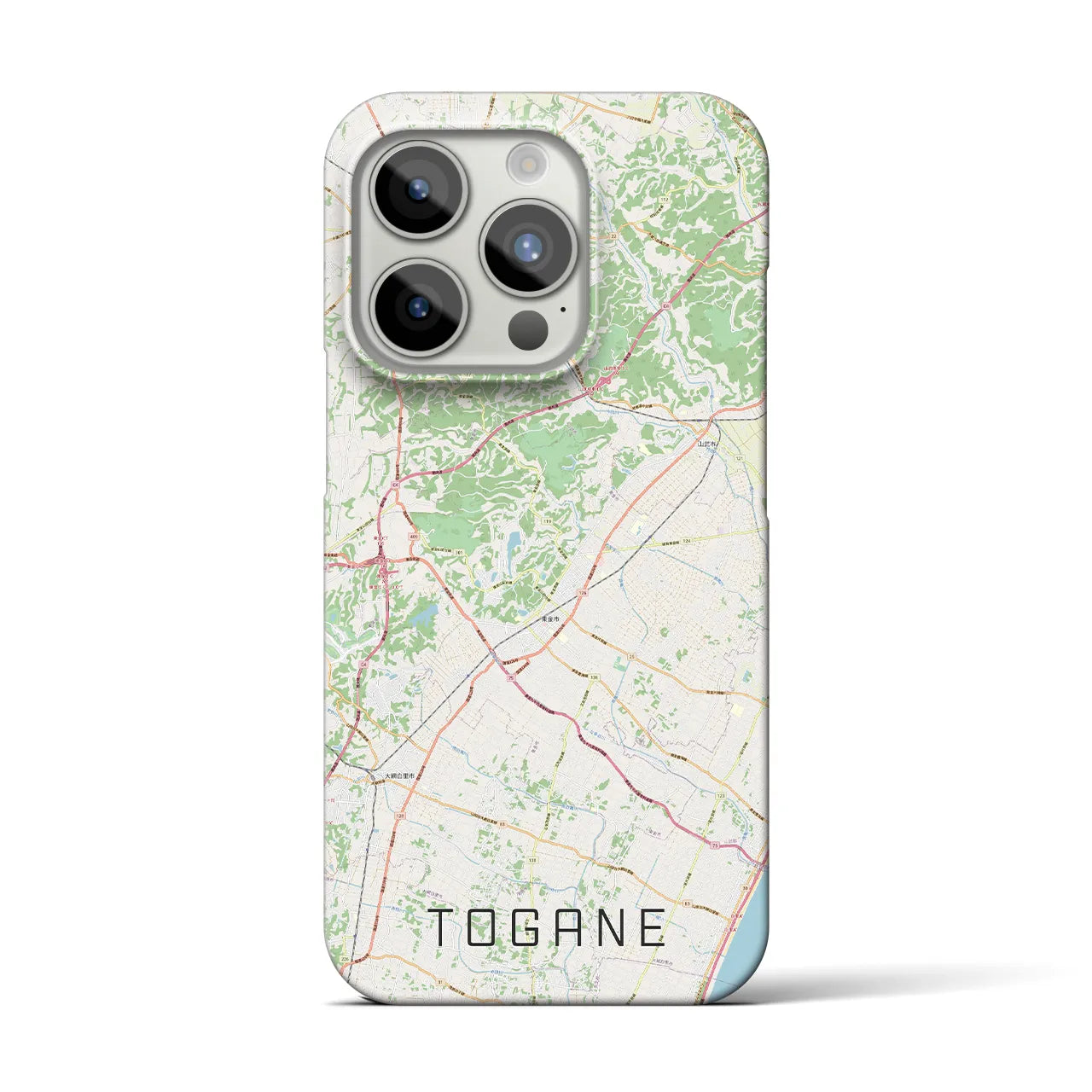 【東金（千葉県）】地図柄iPhoneケース（バックカバータイプ）