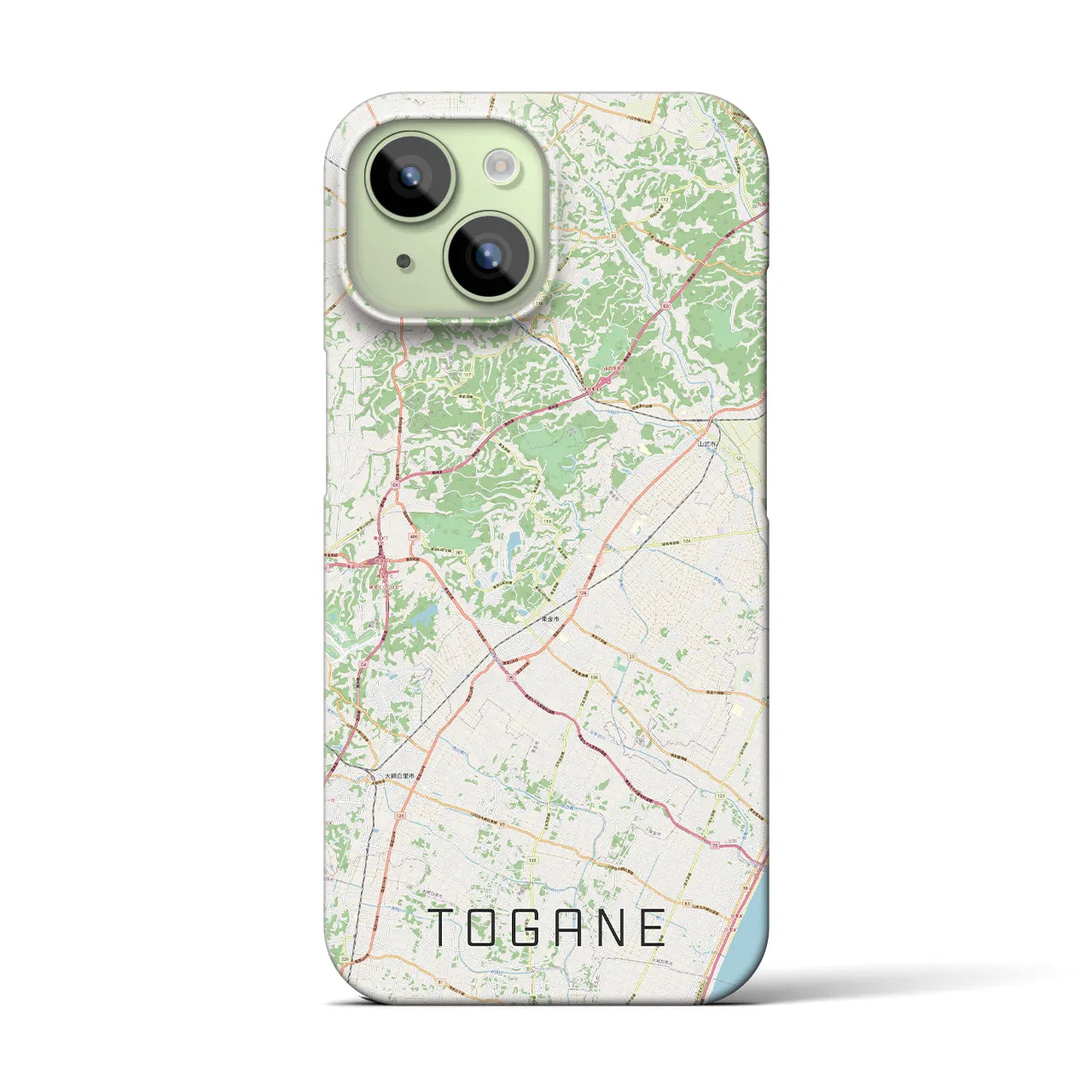 【東金（千葉県）】地図柄iPhoneケース（バックカバータイプ）