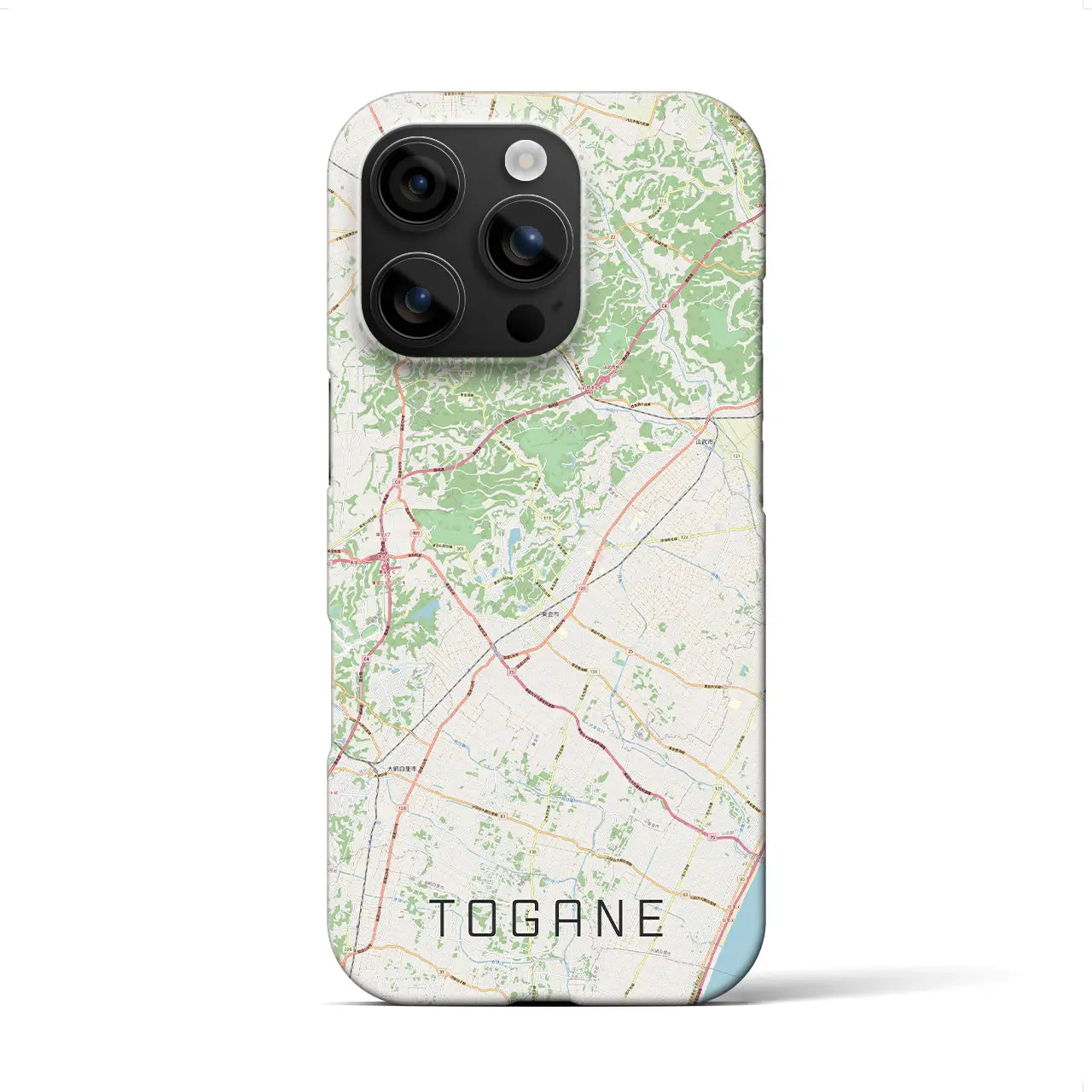 【東金（千葉県）】地図柄iPhoneケース（バックカバータイプ）