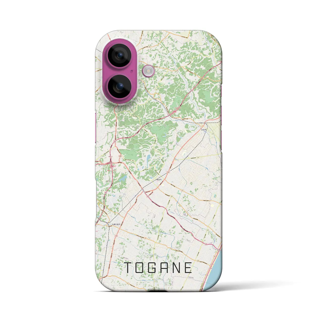 【東金（千葉県）】地図柄iPhoneケース（バックカバータイプ）