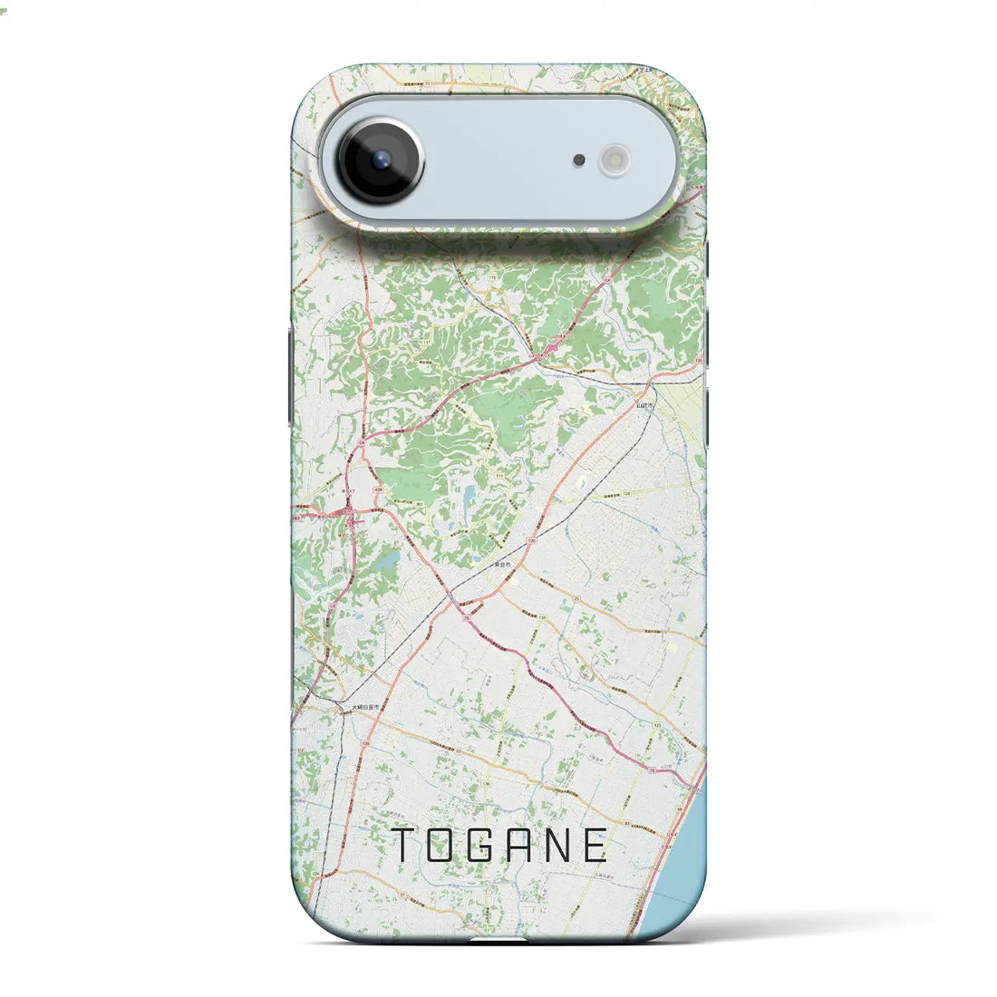 【東金（千葉県）】地図柄iPhoneケース（バックカバータイプ）ナチュラル・iPhone 17 Pro Max 用
