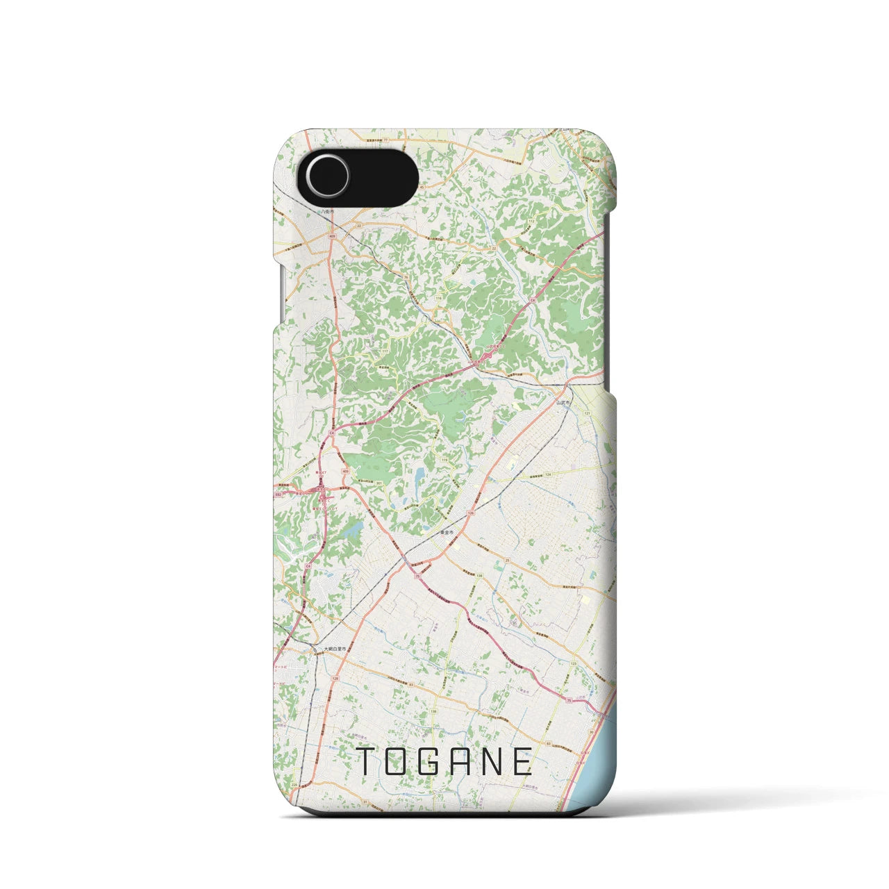 【東金（千葉県）】地図柄iPhoneケース（バックカバータイプ）