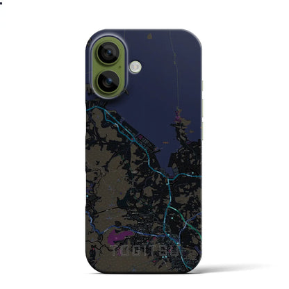 【時津（長崎県）】地図柄iPhoneケース（バックカバータイプ）