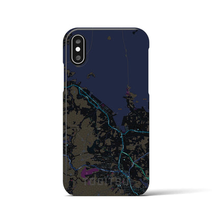 【時津（長崎県）】地図柄iPhoneケース（バックカバータイプ）