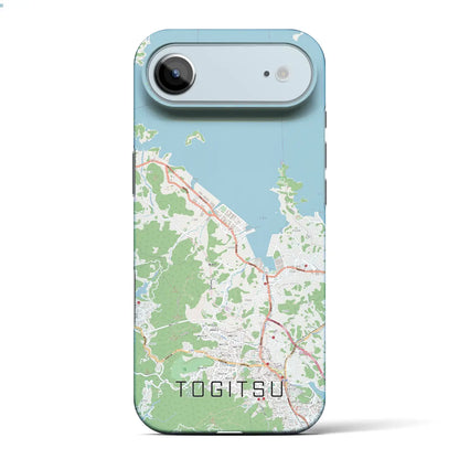 【時津（長崎県）】地図柄iPhoneケース（バックカバータイプ）