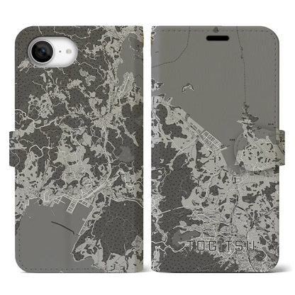 【時津（長崎県）】地図柄iPhoneケース（手帳タイプ）