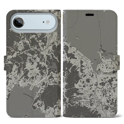 【時津（長崎県）】地図柄iPhoneケース（手帳タイプ）