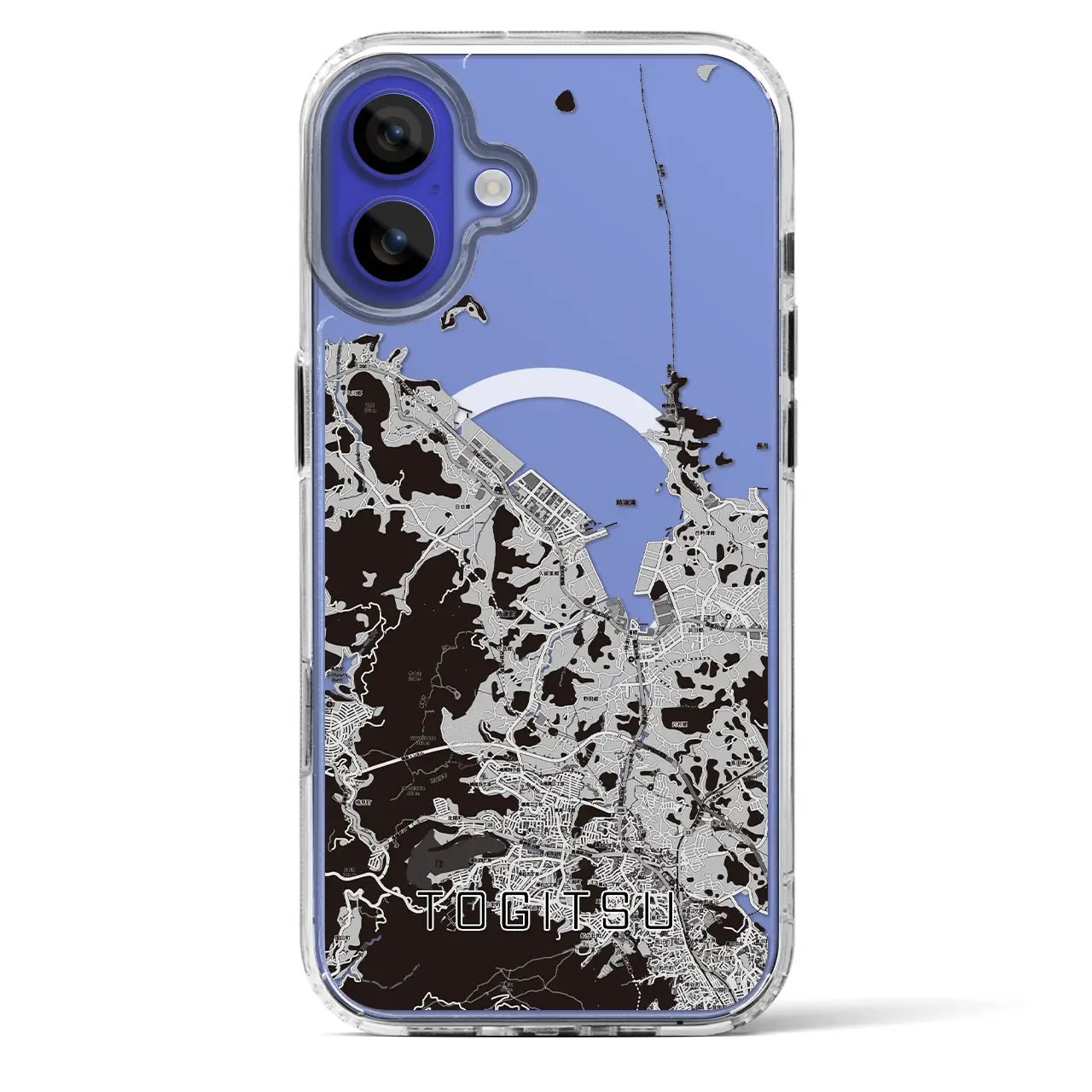 【時津（長崎県）】地図柄iPhoneケース（MagSafeタイプ）