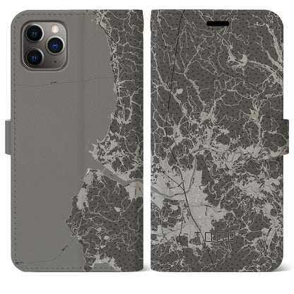 【東郷（鹿児島県）】地図柄iPhoneケース（手帳タイプ）