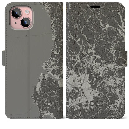 【東郷（鹿児島県）】地図柄iPhoneケース（手帳タイプ）