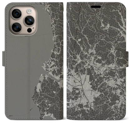 【東郷（鹿児島県）】地図柄iPhoneケース（手帳タイプ）