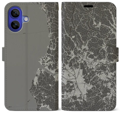 【東郷（鹿児島県）】地図柄iPhoneケース（手帳タイプ）