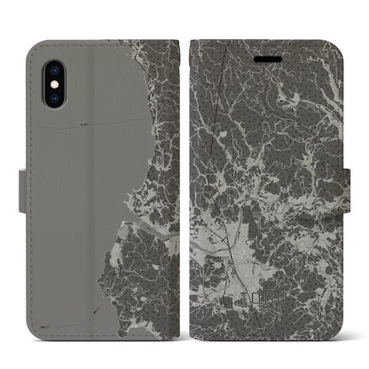 【東郷（鹿児島県）】地図柄iPhoneケース（手帳タイプ）