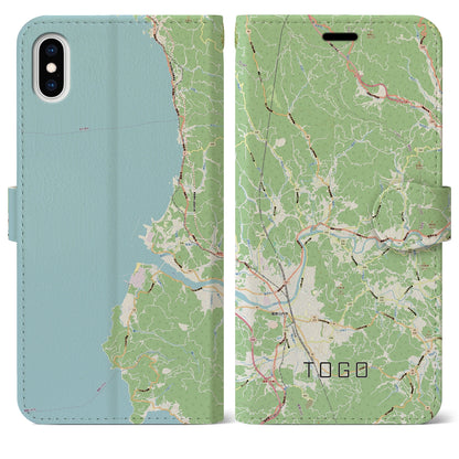 【東郷（鹿児島県）】地図柄iPhoneケース（手帳タイプ）