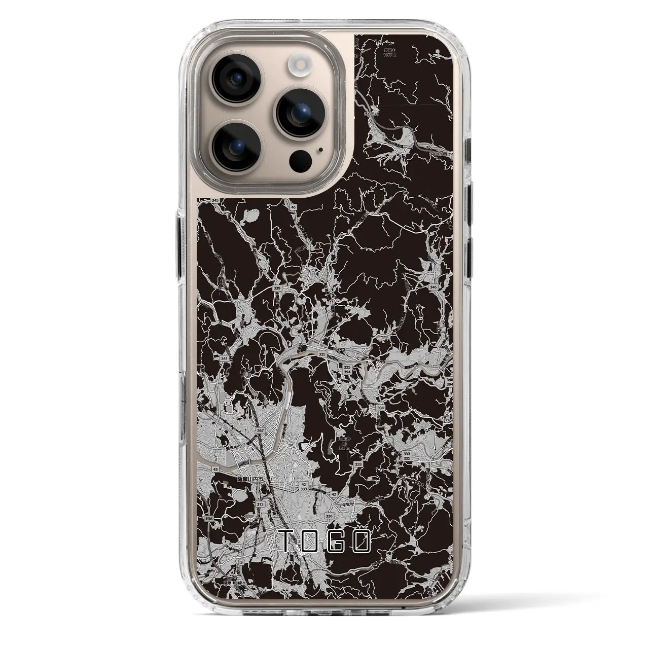 【東郷（鹿児島県）】地図柄iPhoneケース（MagSafeタイプ）