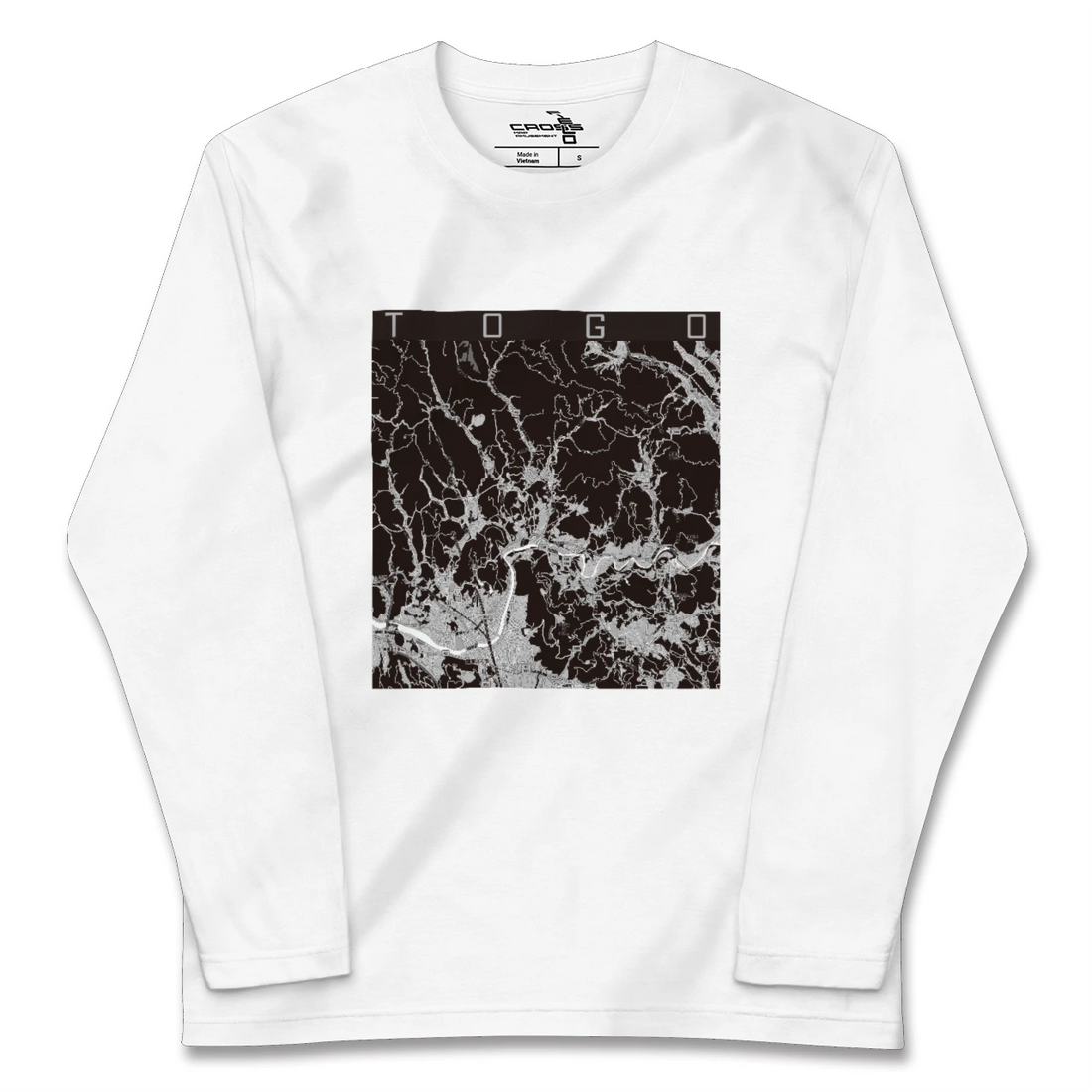 【東郷（鹿児島県）（鹿児島県）】地図柄ロングスリーブTシャツ