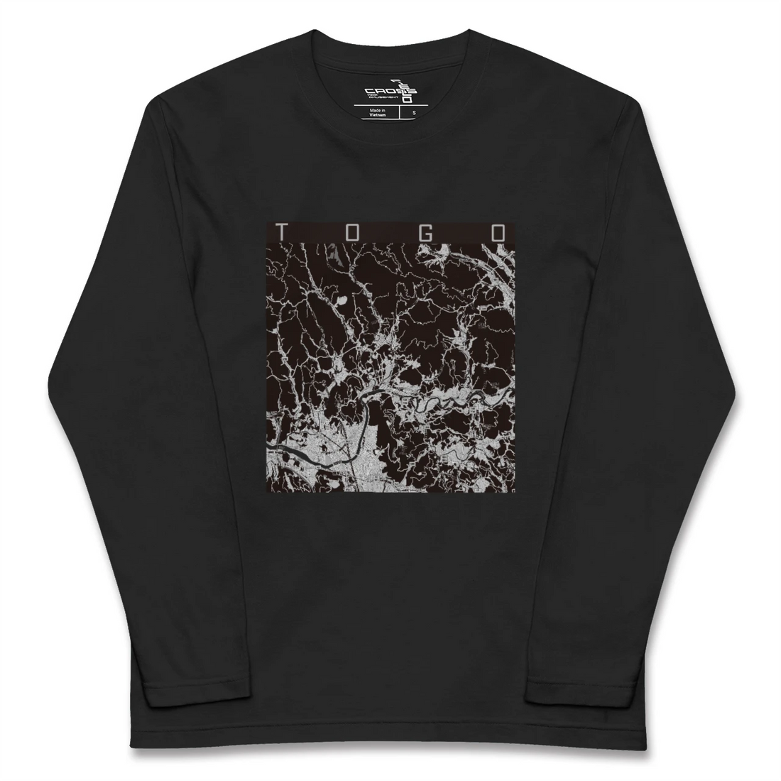 【東郷(鹿児島県)(鹿児島県)】地図柄ロングスリーブTシャツ