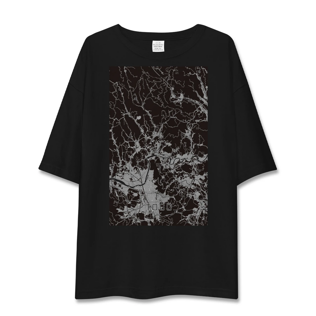 【東郷(鹿児島県)(鹿児島県)】地図柄ビッグシルエットTシャツ