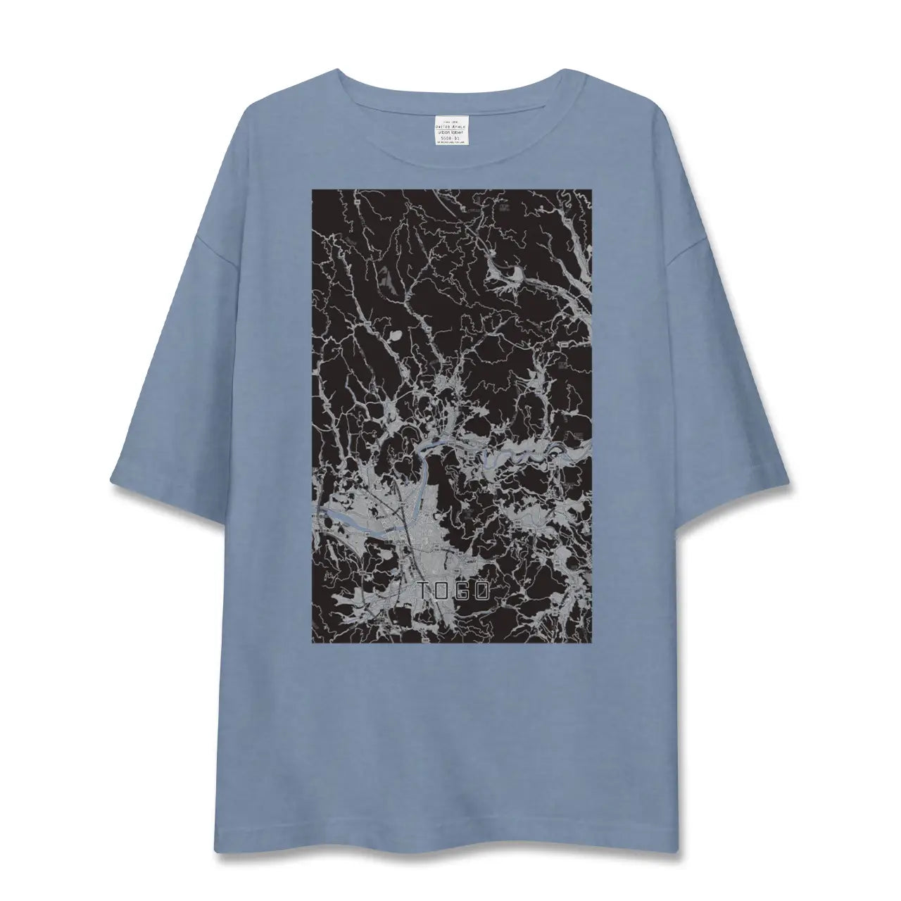 【東郷（鹿児島県）（鹿児島県）】地図柄ビッグシルエットTシャツ