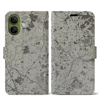 【東郷（愛知県）】地図柄iPhoneケース（手帳タイプ）