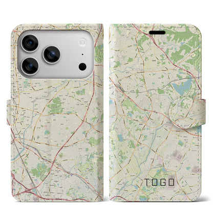 【東郷（愛知県）】地図柄iPhoneケース（手帳タイプ）