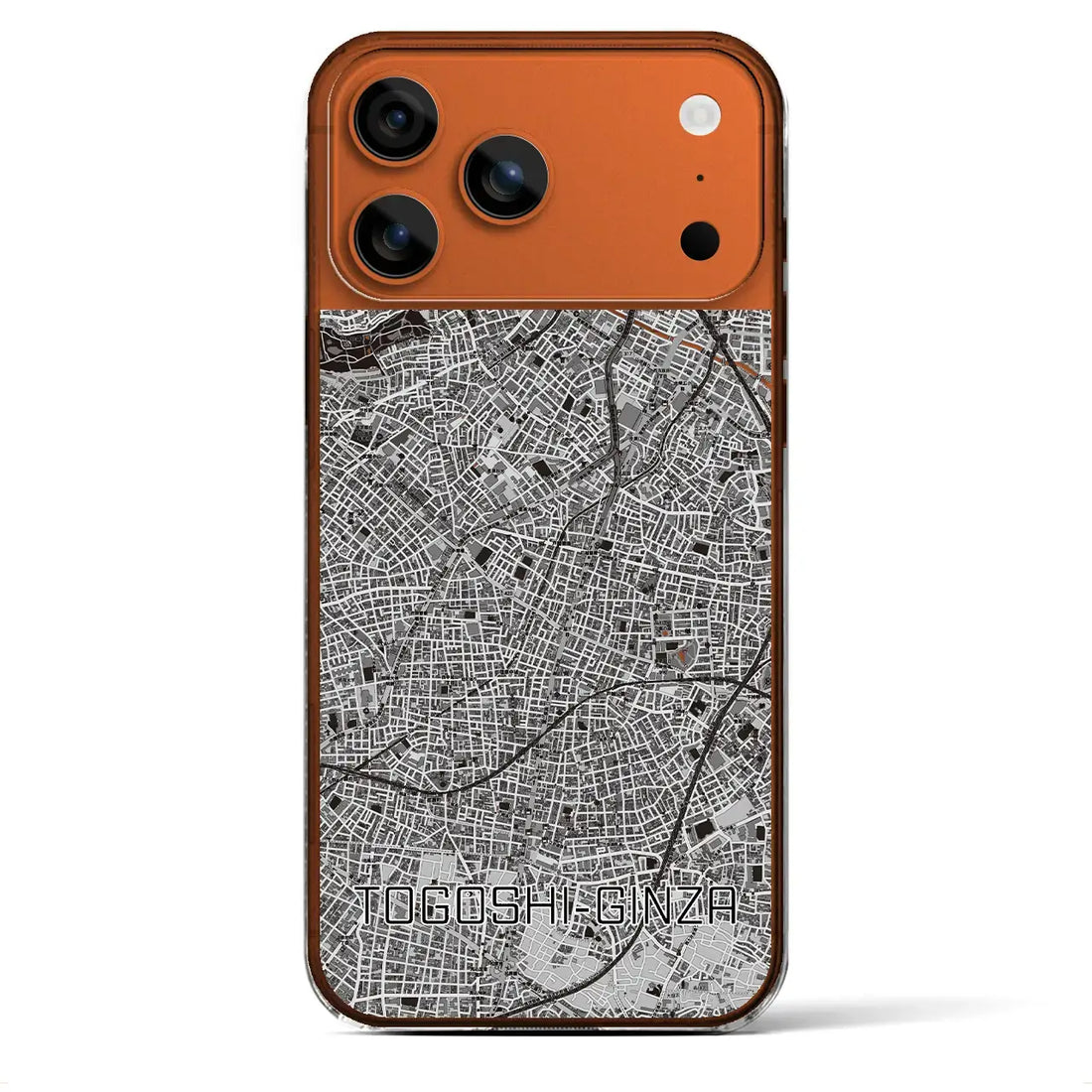 【戸越銀座（東京都）】地図柄iPhoneケース（クリアタイプ）