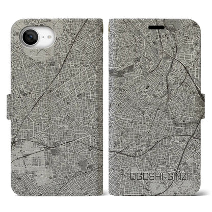 【戸越銀座（東京都）】地図柄iPhoneケース（手帳タイプ）